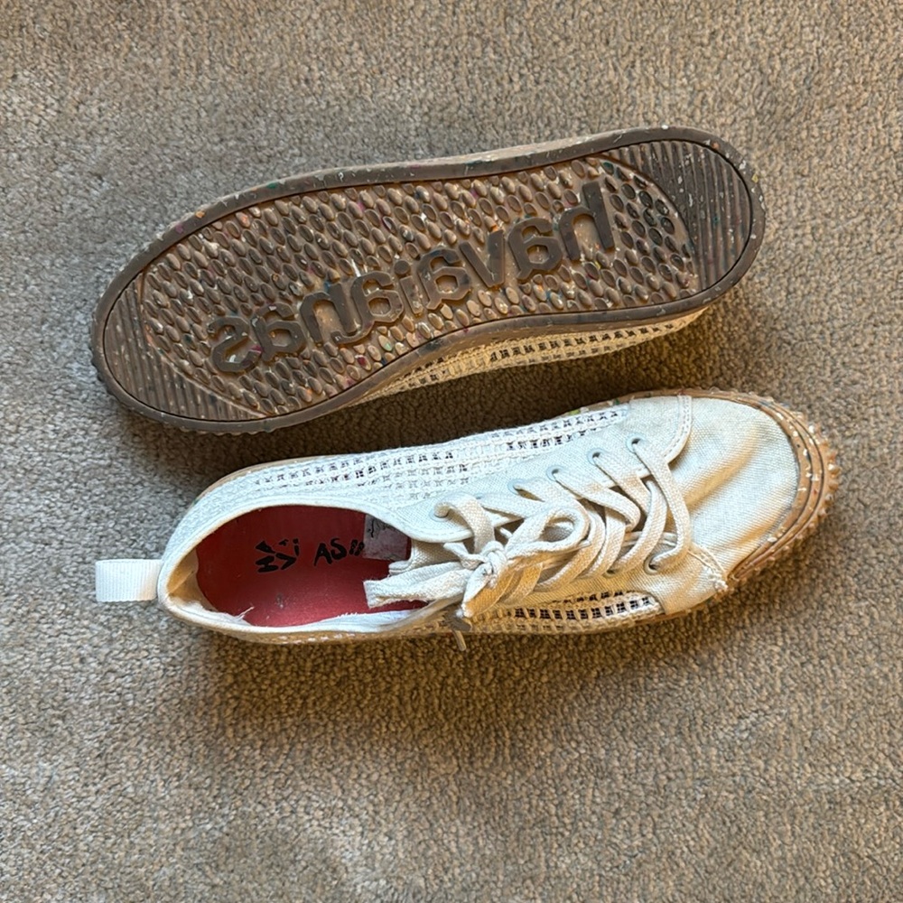 Havaianas sneakers made from recycled materials breathable nude color Men’s